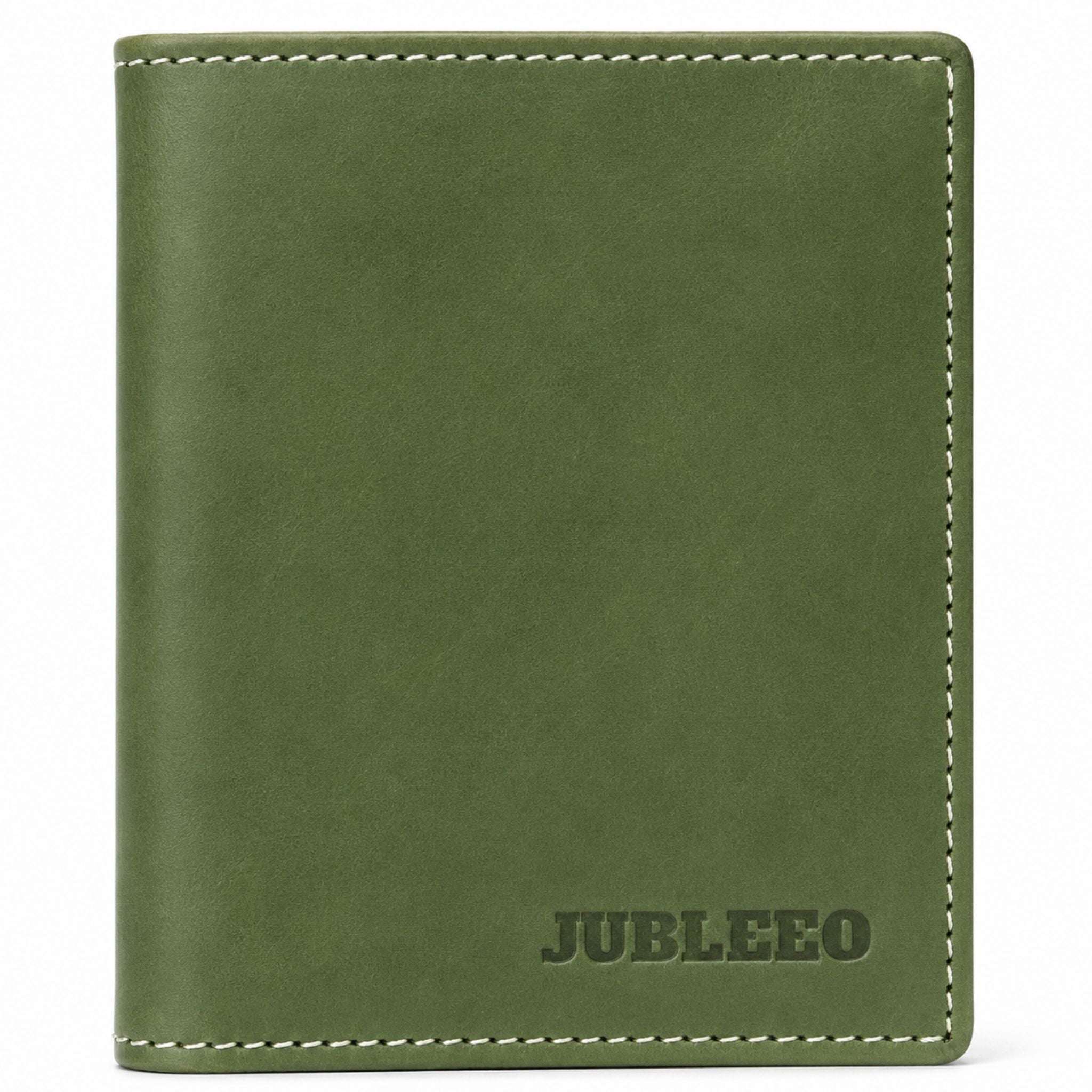 jubleeo leather mens card holder green