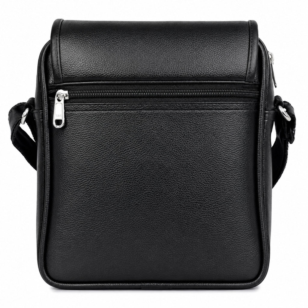 Jubleeo leather sling bag for men black
