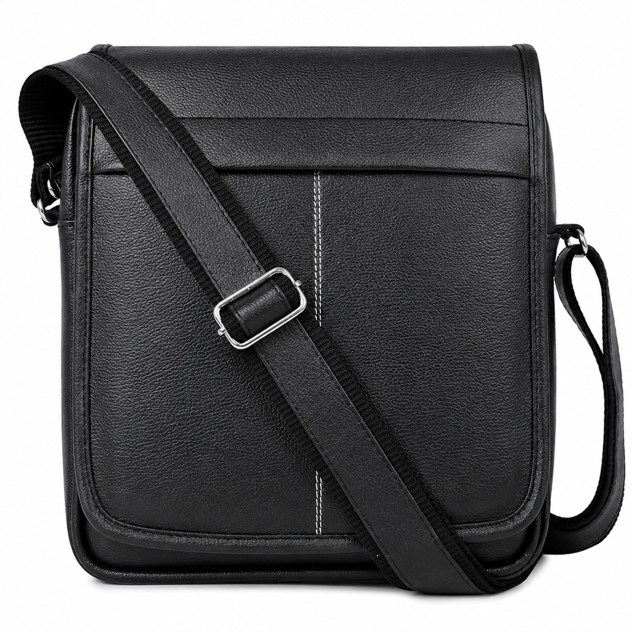 Jubleeo leather sling bag for men black