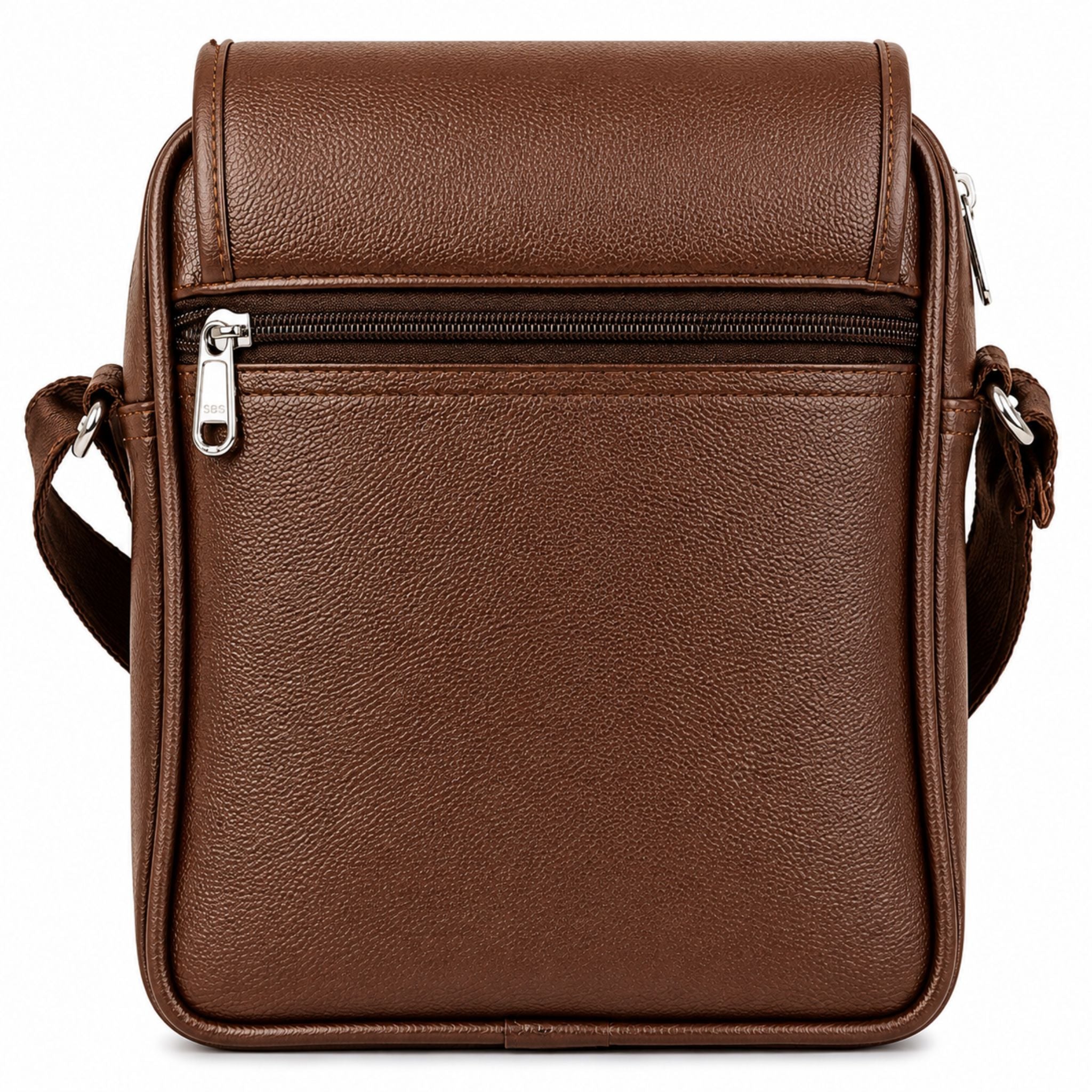 Jubleeo leather sling bag for men brown